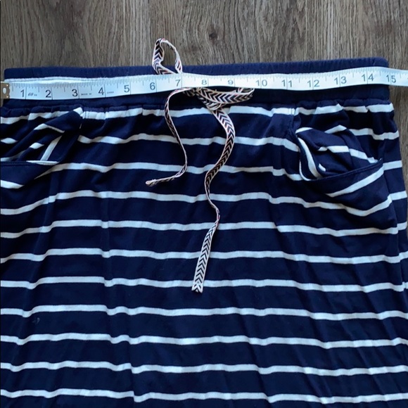 Max Studio Striped Maxi Skirt With Pockets - Picture 10 of 11